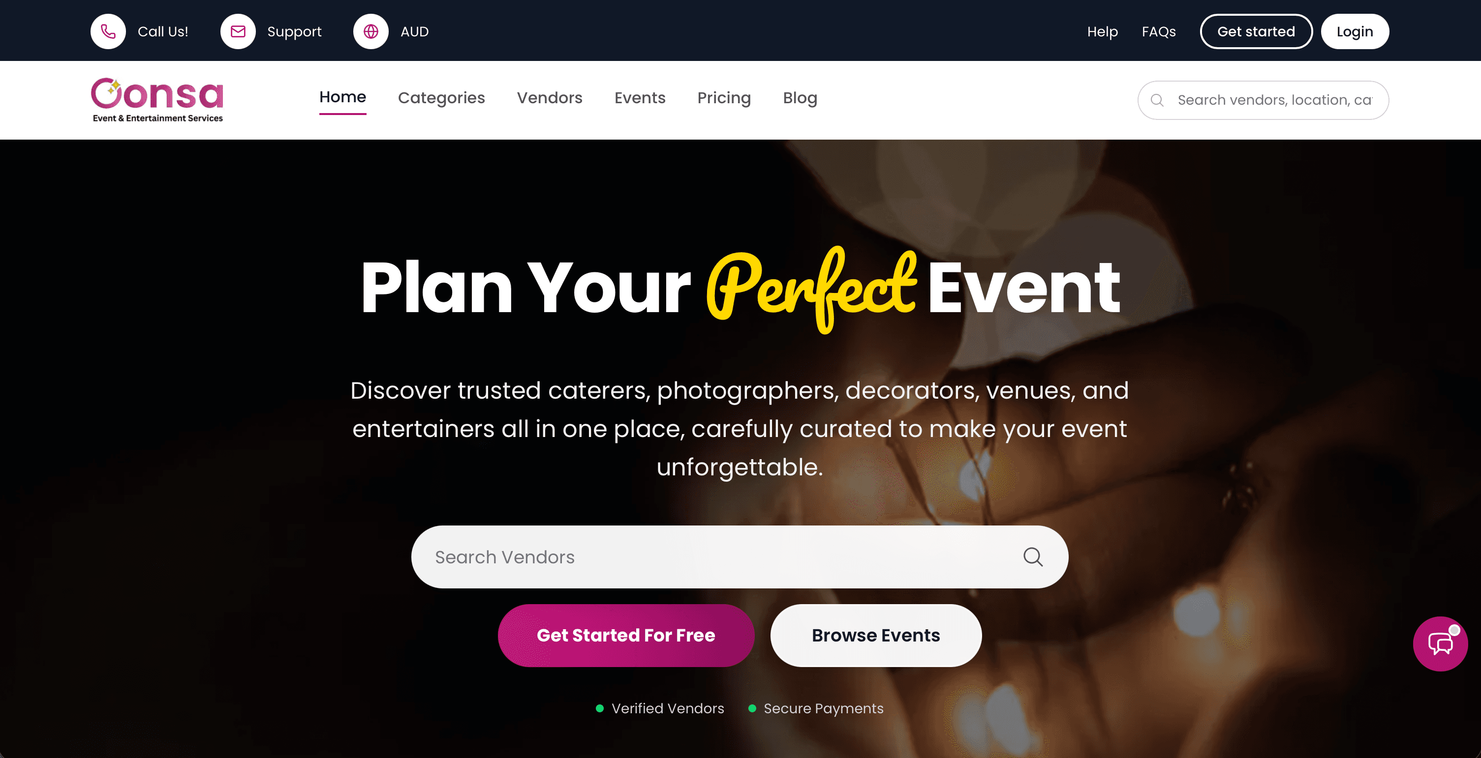 Oonsa product interface